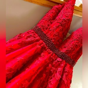 For a  party or quinceanera dress is size 6 and is new, unworn.